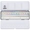 Schmincke Horadam Aquarell Watercolor Pans - Set of 12 with Space for 12 Additional Half Pans, Assorted